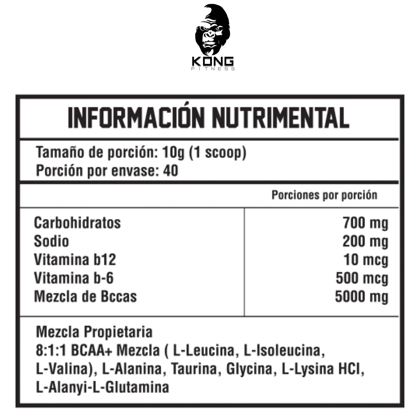 BLACKBEAR BCAAS 400 GRS