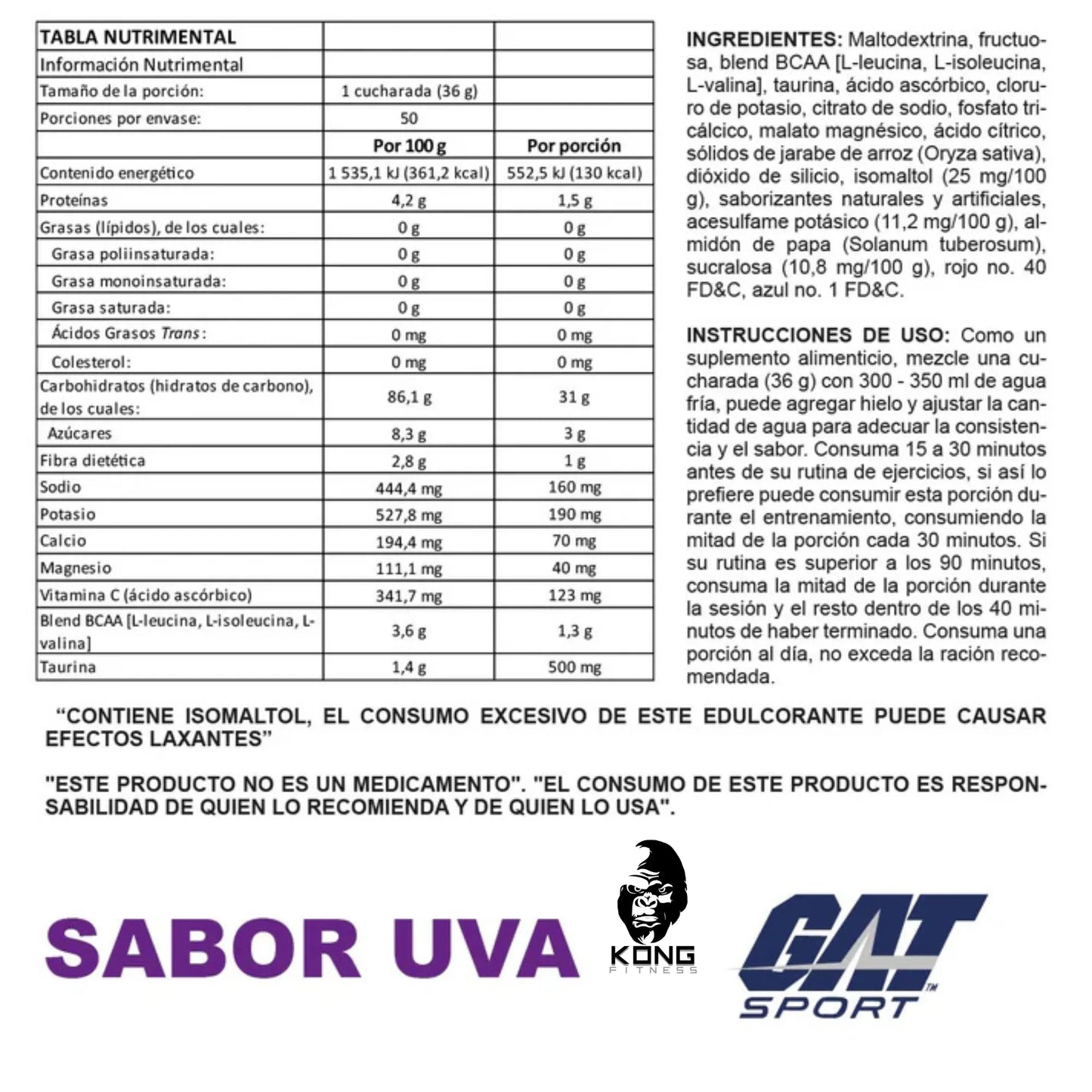 GA CARBOTEIN 3.85 LBS