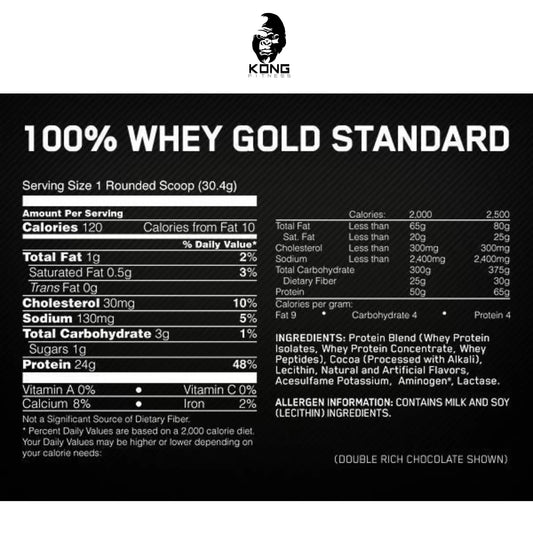 ON 100% WHEY GOLD STD 10 LBS