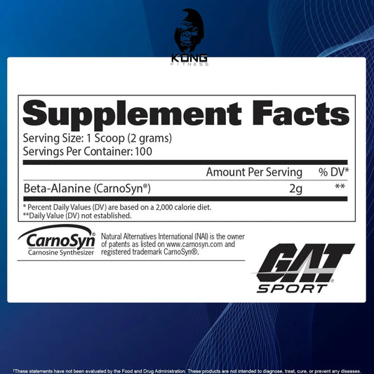 GA BETA ALANINE POWDER 100 SERV UNFLAVORED