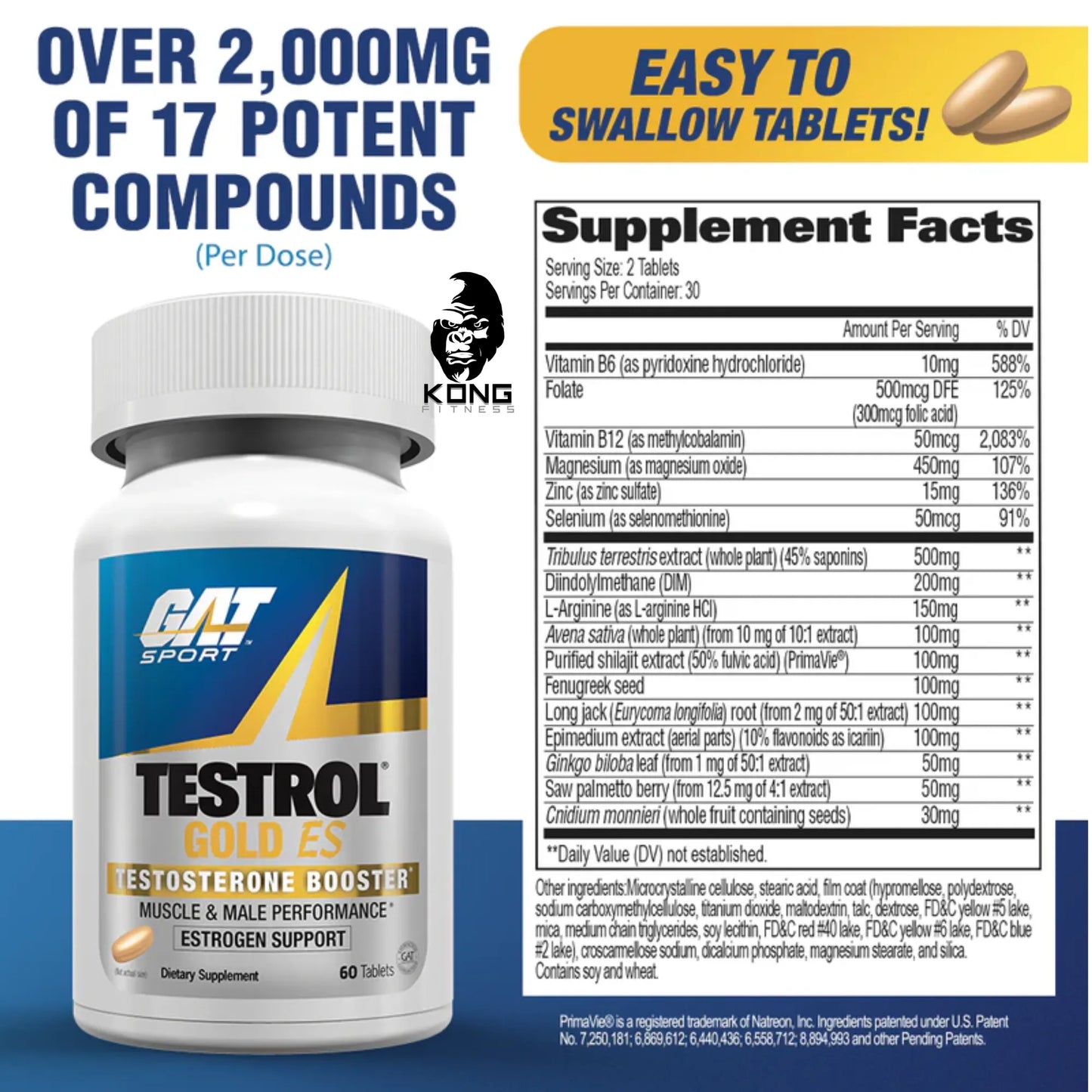 GA TESTROL GOLD 60 TAB