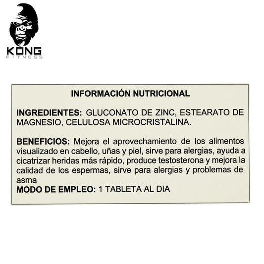 ZIN TECNONATURA 90 TABS DE 500 MG C/U