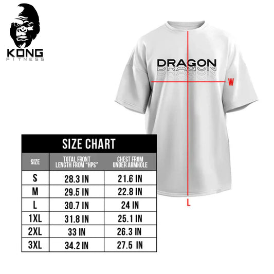 DRAGON ROPA FALLOUT OVERSIZED TEE SHIRT WHITE