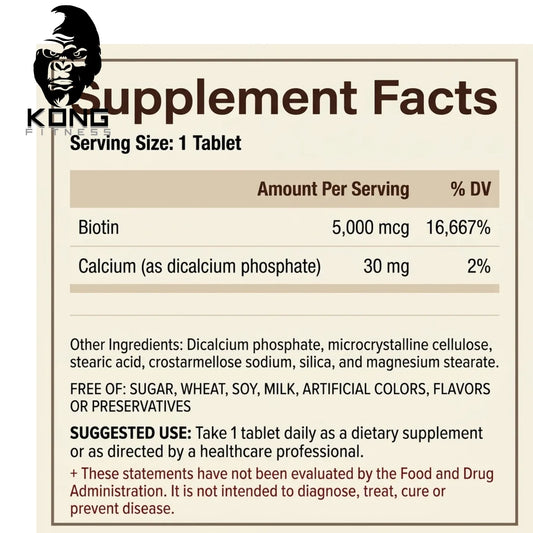 WHP BIOTIN 5000 MCG 60CT