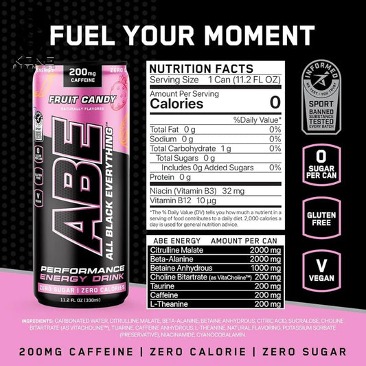 AN ABE ENERGY DRINK 11.2 OZ