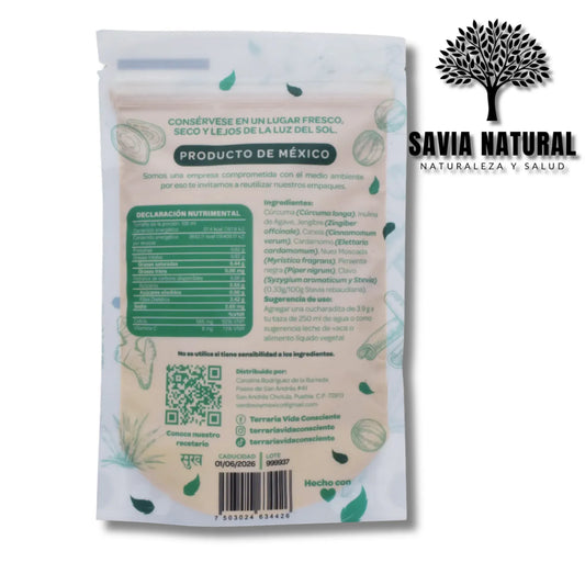 Golden Milk en Polvo – 150 g | Bebida con Cúrcuma para Bienestar Diario