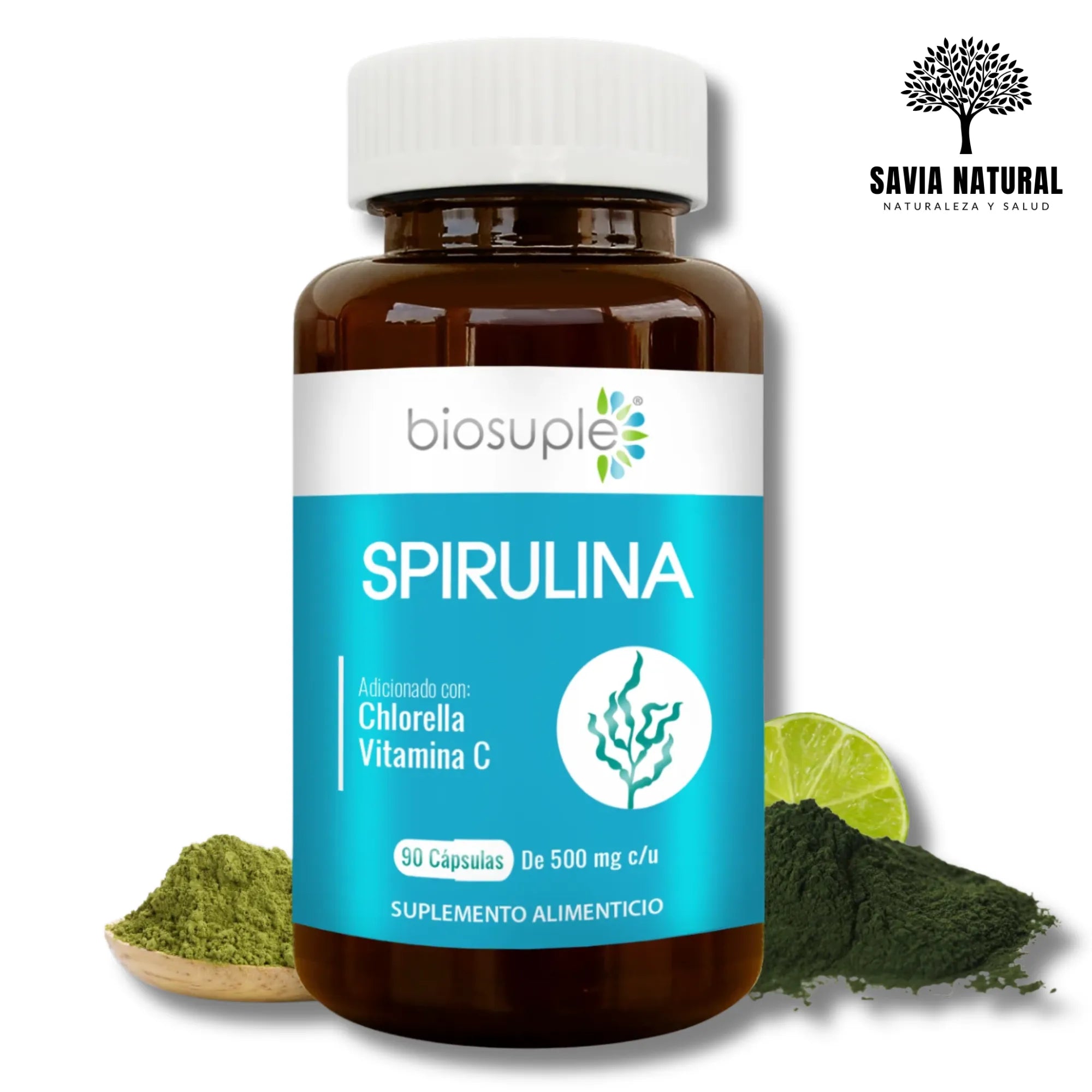 Spirulina Premium en Cápsulas – Energía Verde, Detox y Defensas
