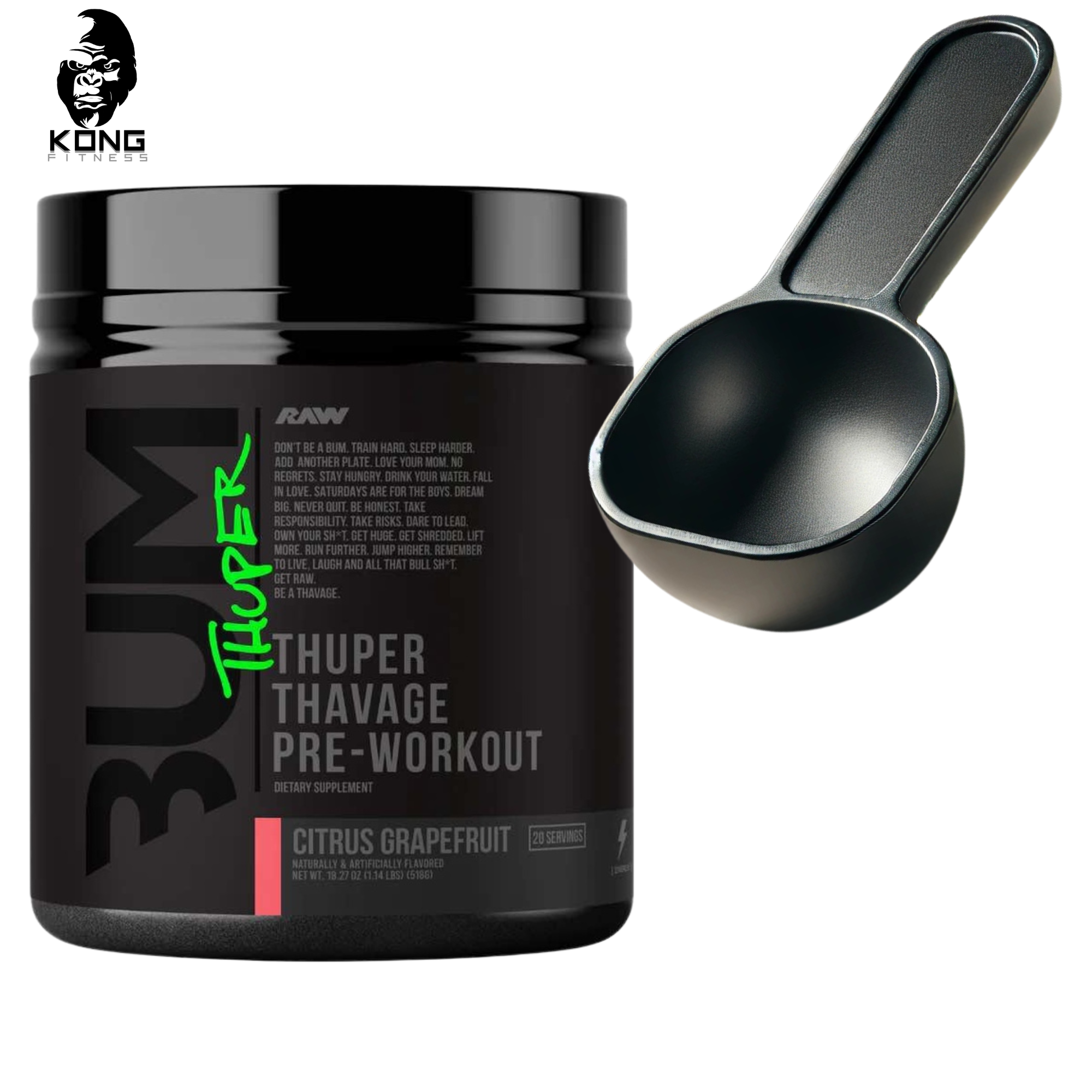Thuper SCOOPS RAW THUPER THAVAGE PWO – KONG FITNESS