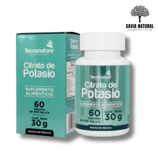 Citrato de Potasio Natural – Calambres, Riñones y Presión Arterial