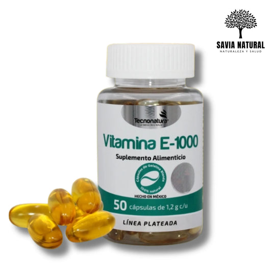 Vitamina E Natural 100 IU – Antioxidante, Piel Radiante y Defensas