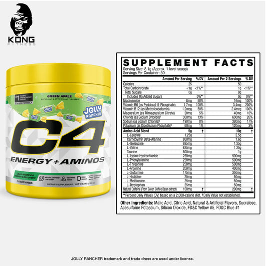 CEL C4 ENERGY + AMINOS 30 SERV