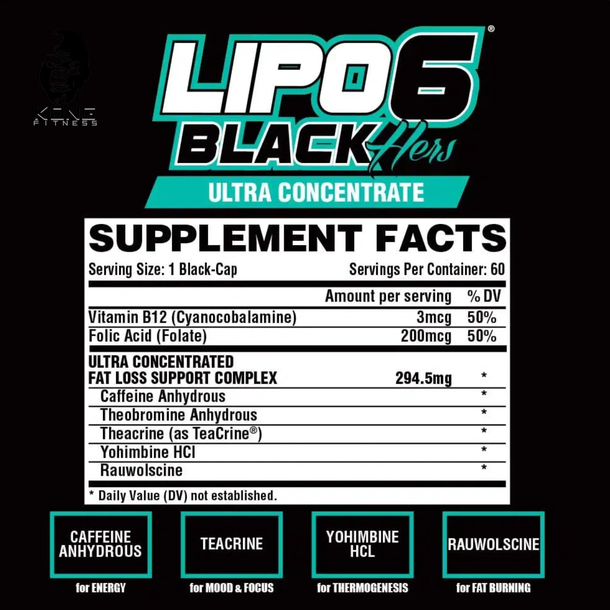 NT LIPO 6 BLACK HERS 60 CAPS