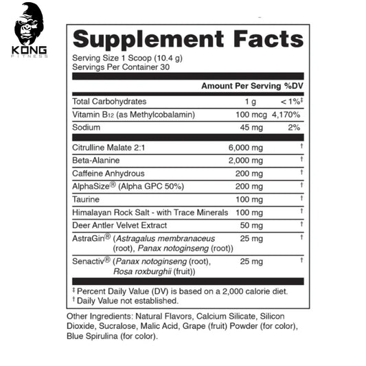 BUCKED UP PRE-WORKOUT 30 SERV