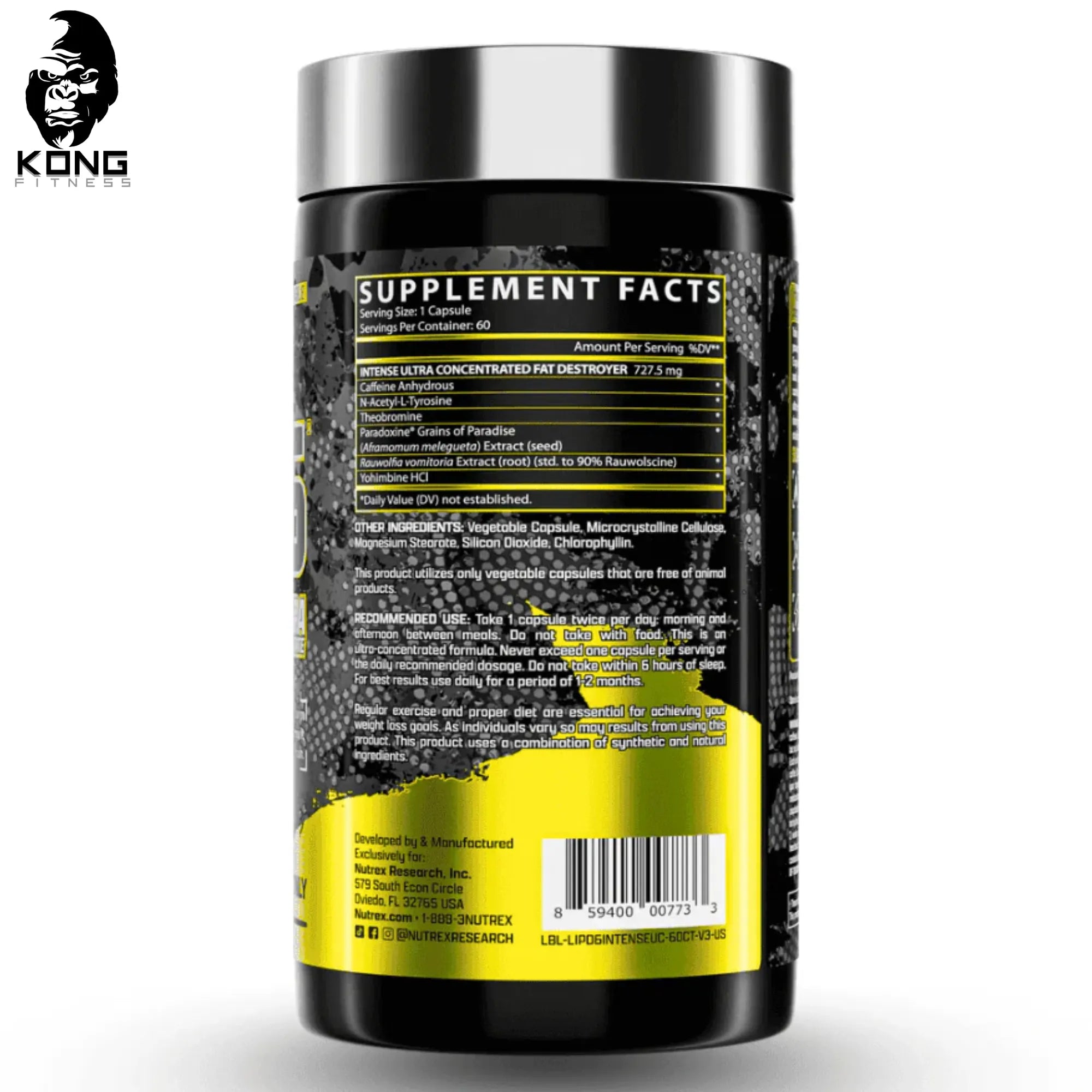 NT LIPO 6 BLACK UC INTENSE FAT BURNER 60 CAPS