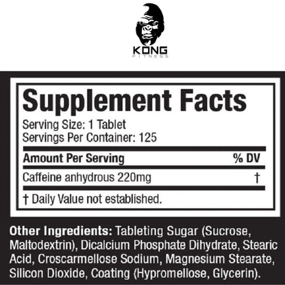 MT PLATINUM 100% CAFFEINE 125 CT