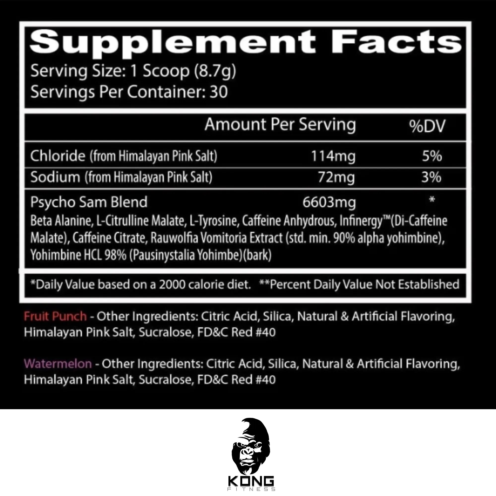 INS INSANE PSYCHO SAM 30 SERV