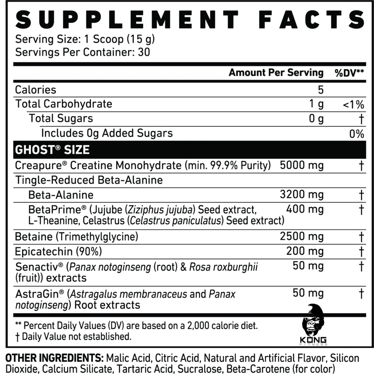 SCOOPS GHOST SIZE MUSCLE BUILDER