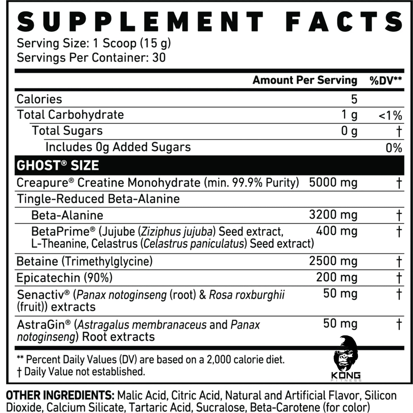 SCOOPS GHOST SIZE MUSCLE BUILDER
