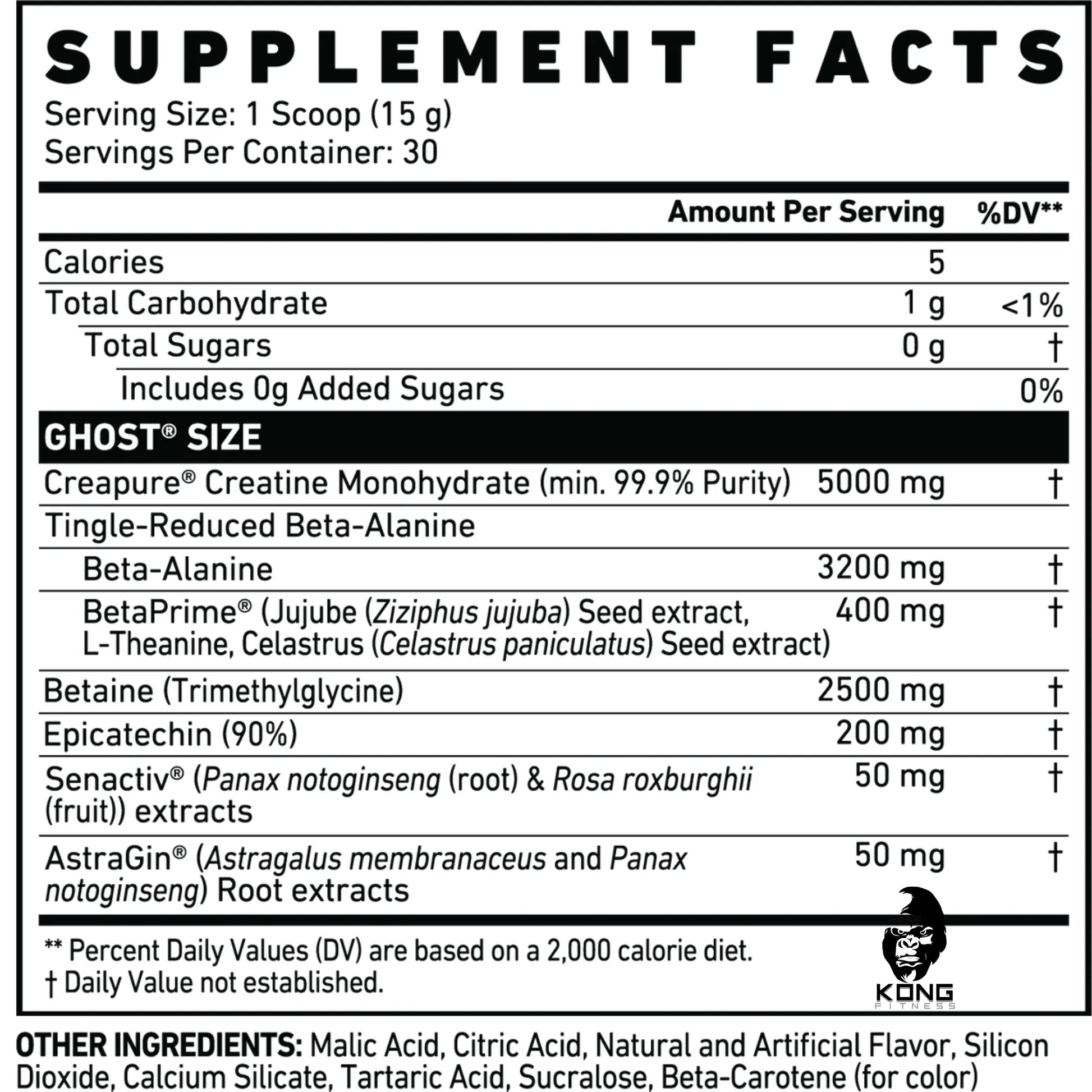 SCOOPS GHOST SIZE MUSCLE BUILDER