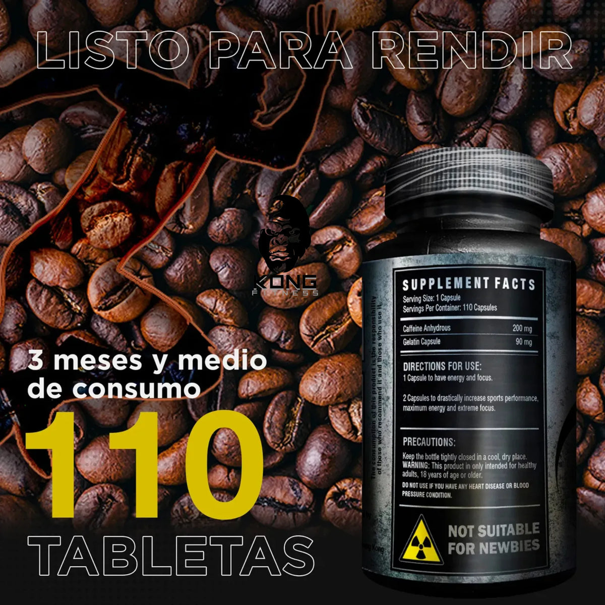 SCOOPS CAFFEINE XTREME 110TABS 200MG