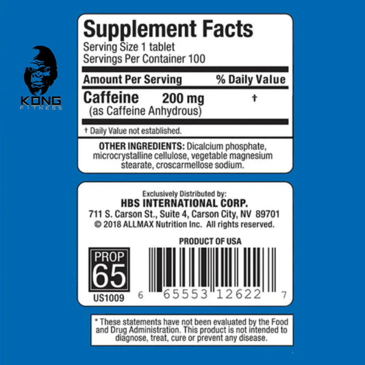 ALMX CAFFEINE 200 MG 100 CT