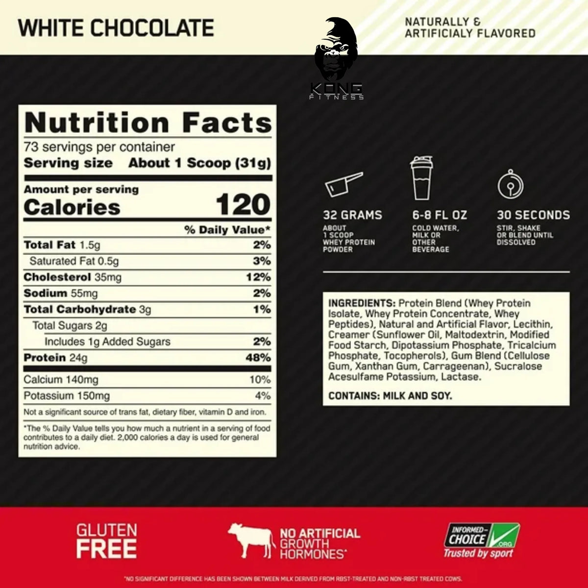 SCOOPS WHEY GOLD STANDARD