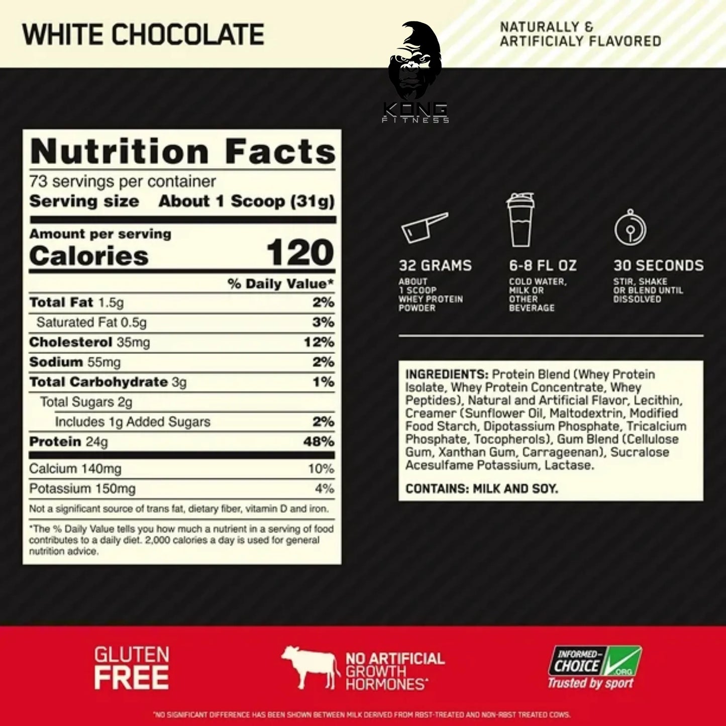 SCOOPS WHEY GOLD STANDARD