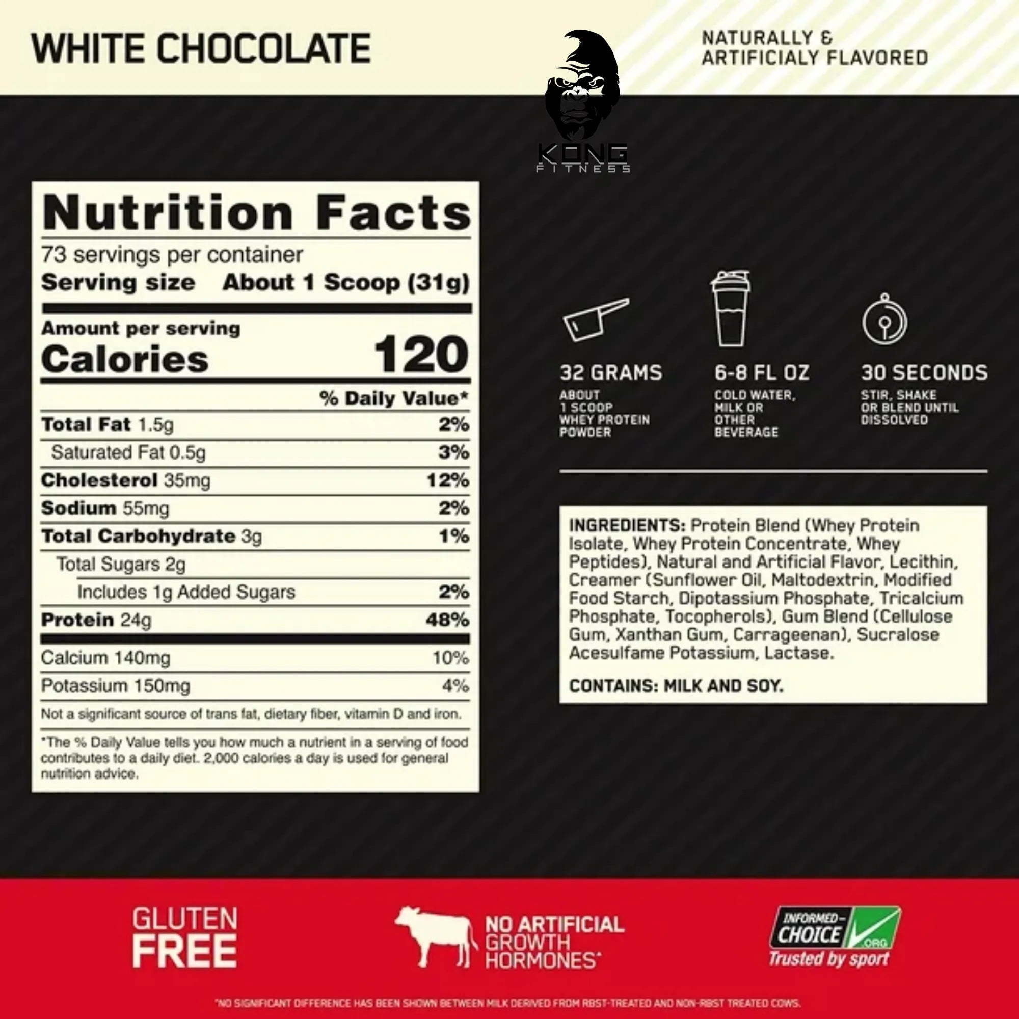 SCOOPS WHEY GOLD STANDARD