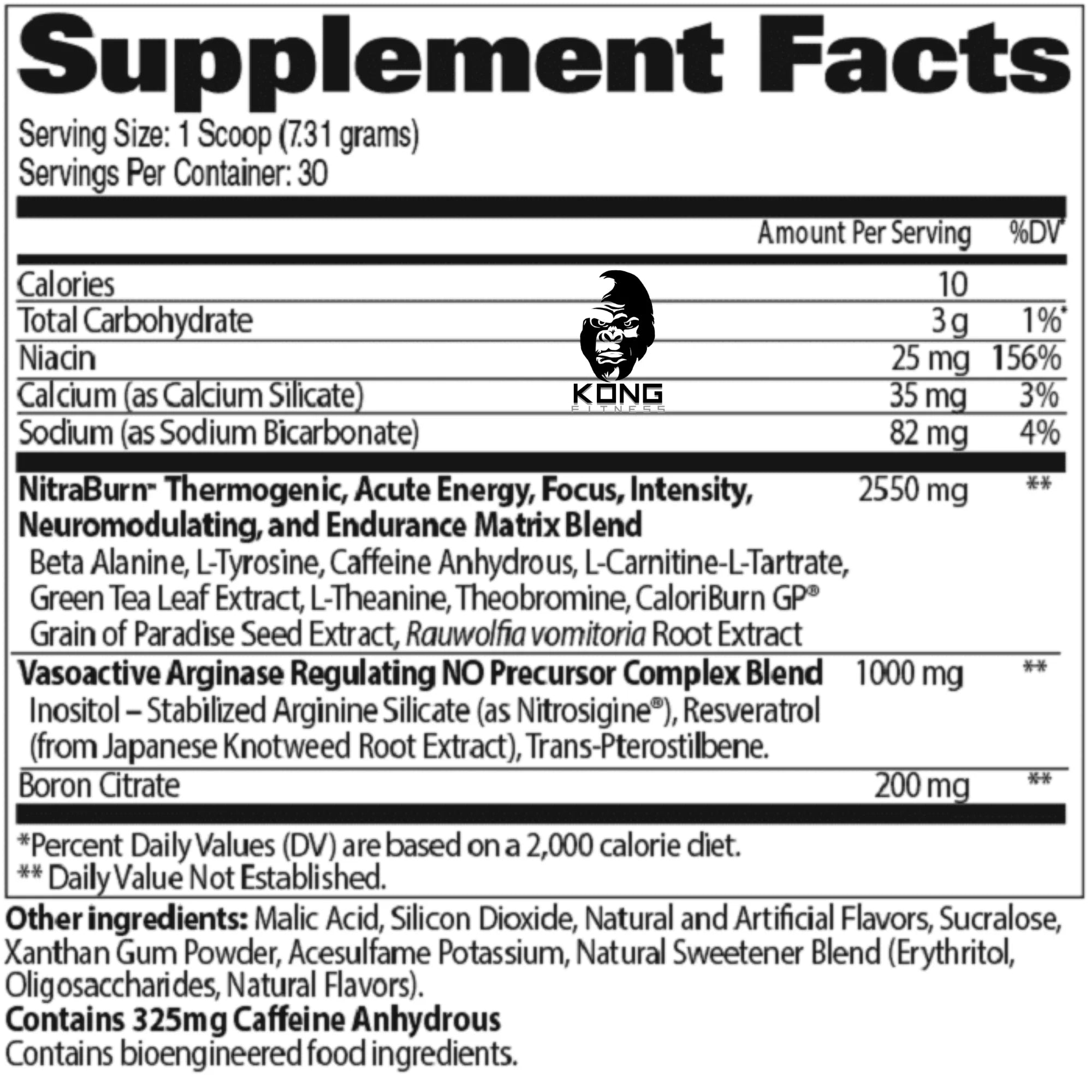 GA NITRAFLEX BURN 30 SERV