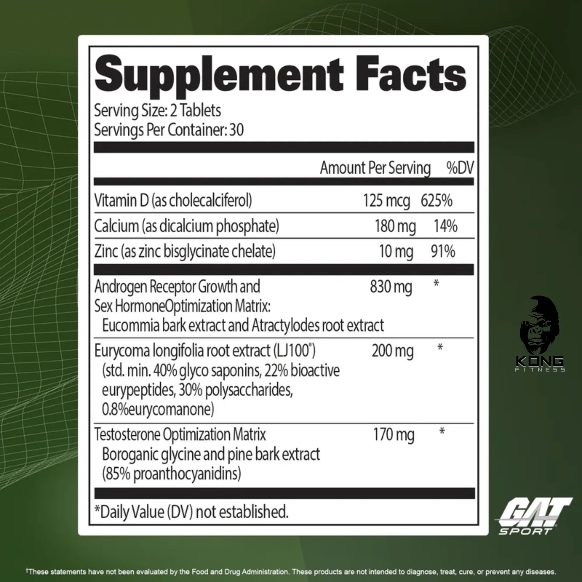 GA TESTROL PLATINUM 60 TABS