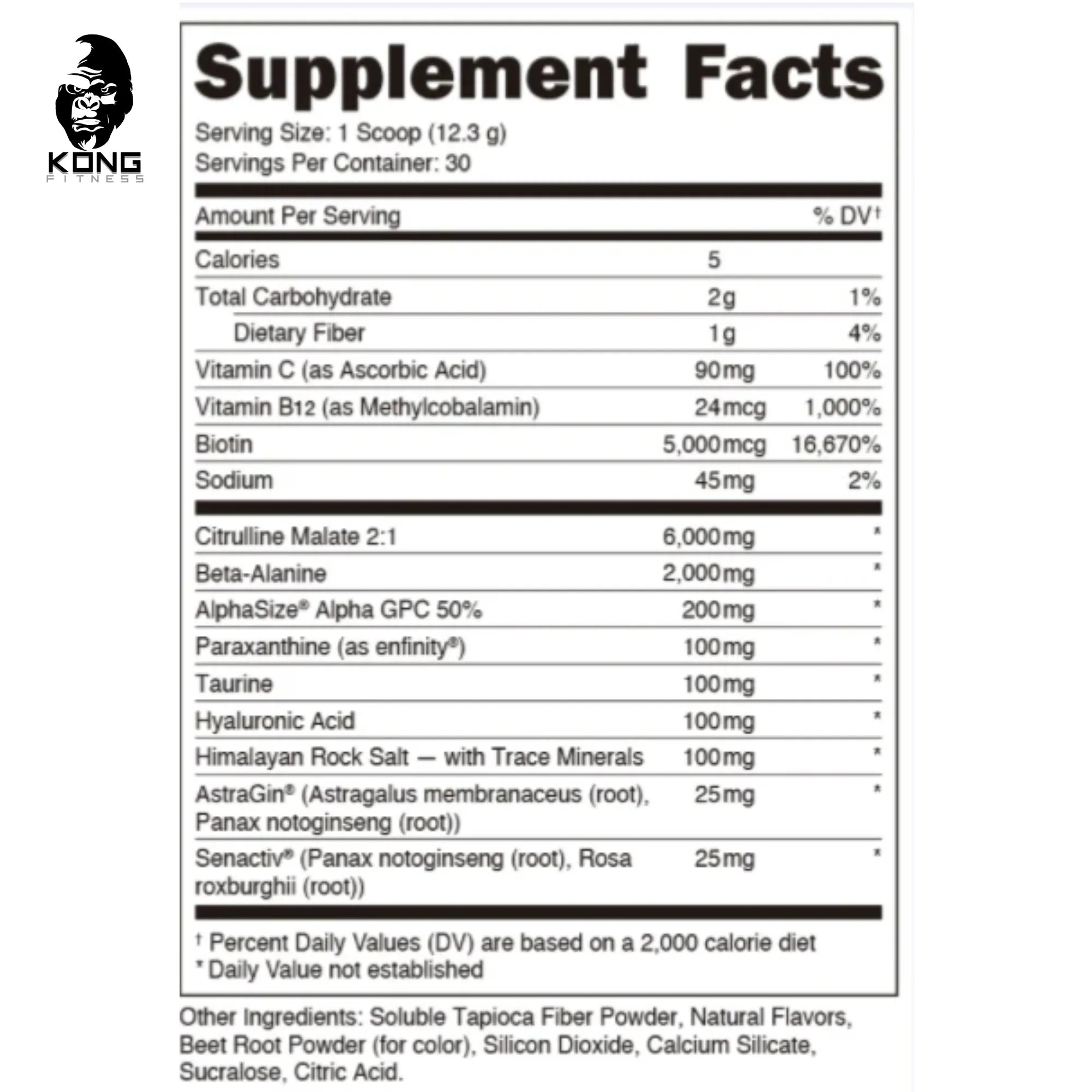 BUCKED UP BABE PRE-WORKOUT 30 SERV