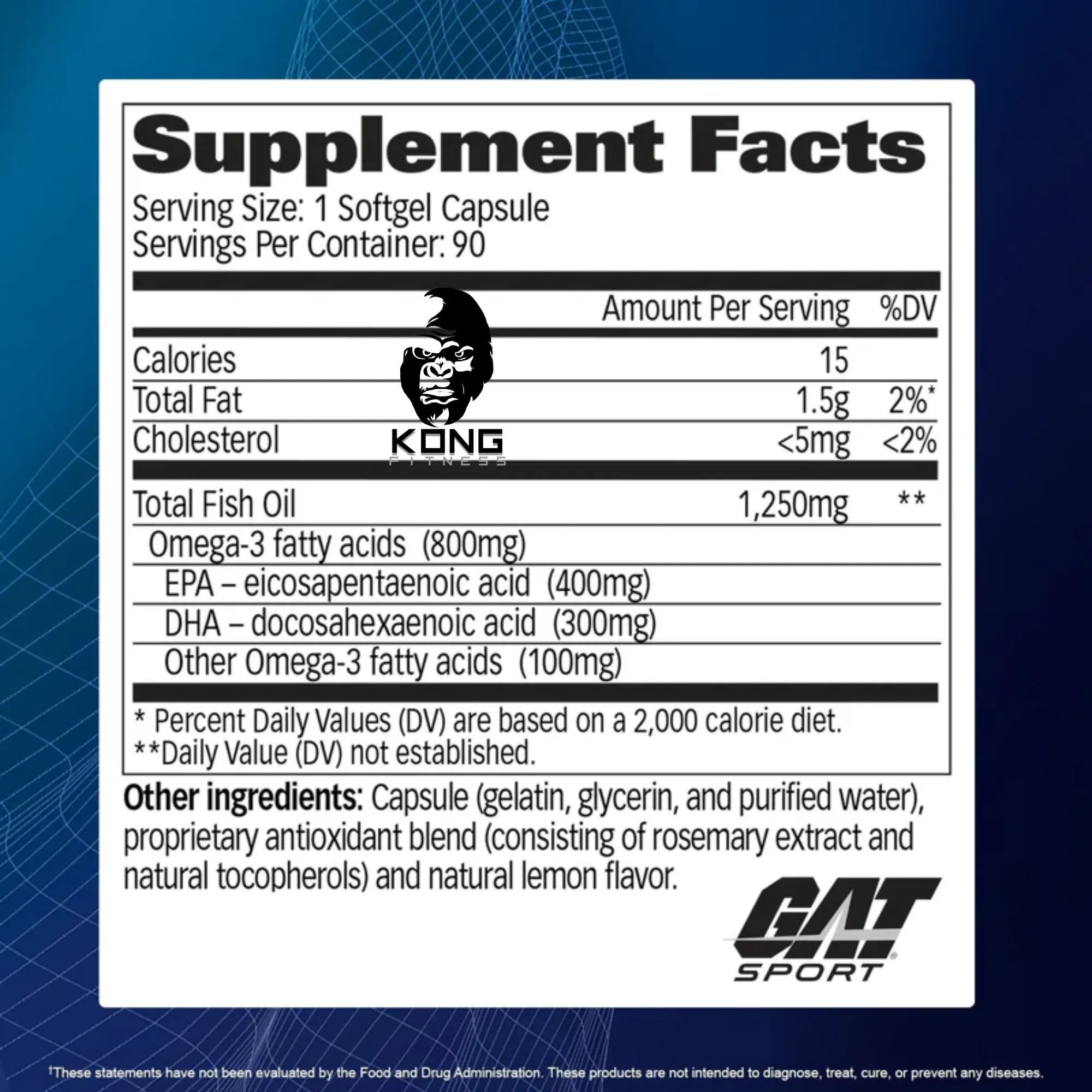 GA OMEGA 3 800 MG 90 CT