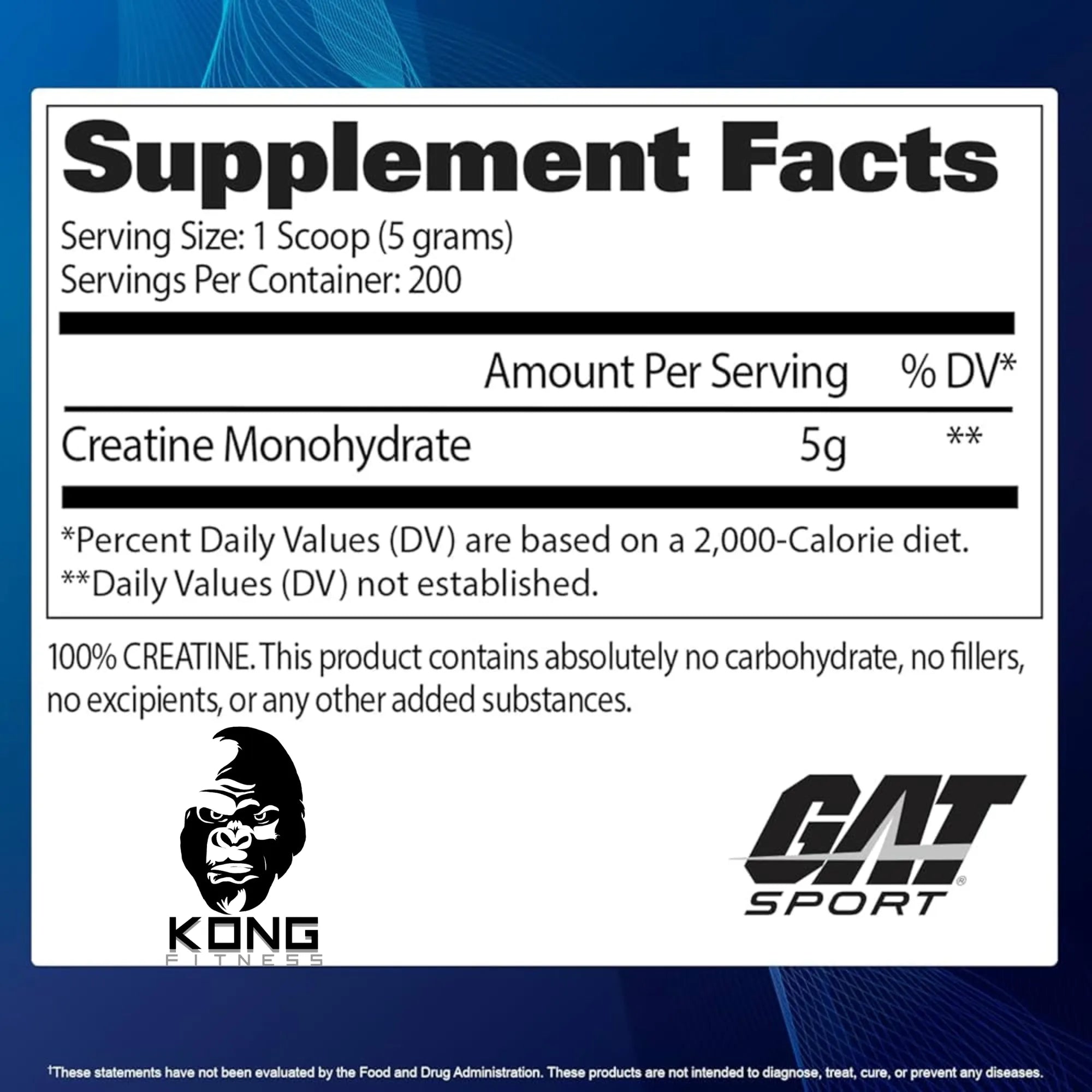 GA CREATINE MONOHYDRATE 1000 GR