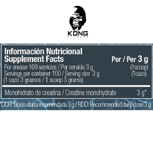 RAW CREATINE MONOHYDRATE UNFLAVORED 100 SERV