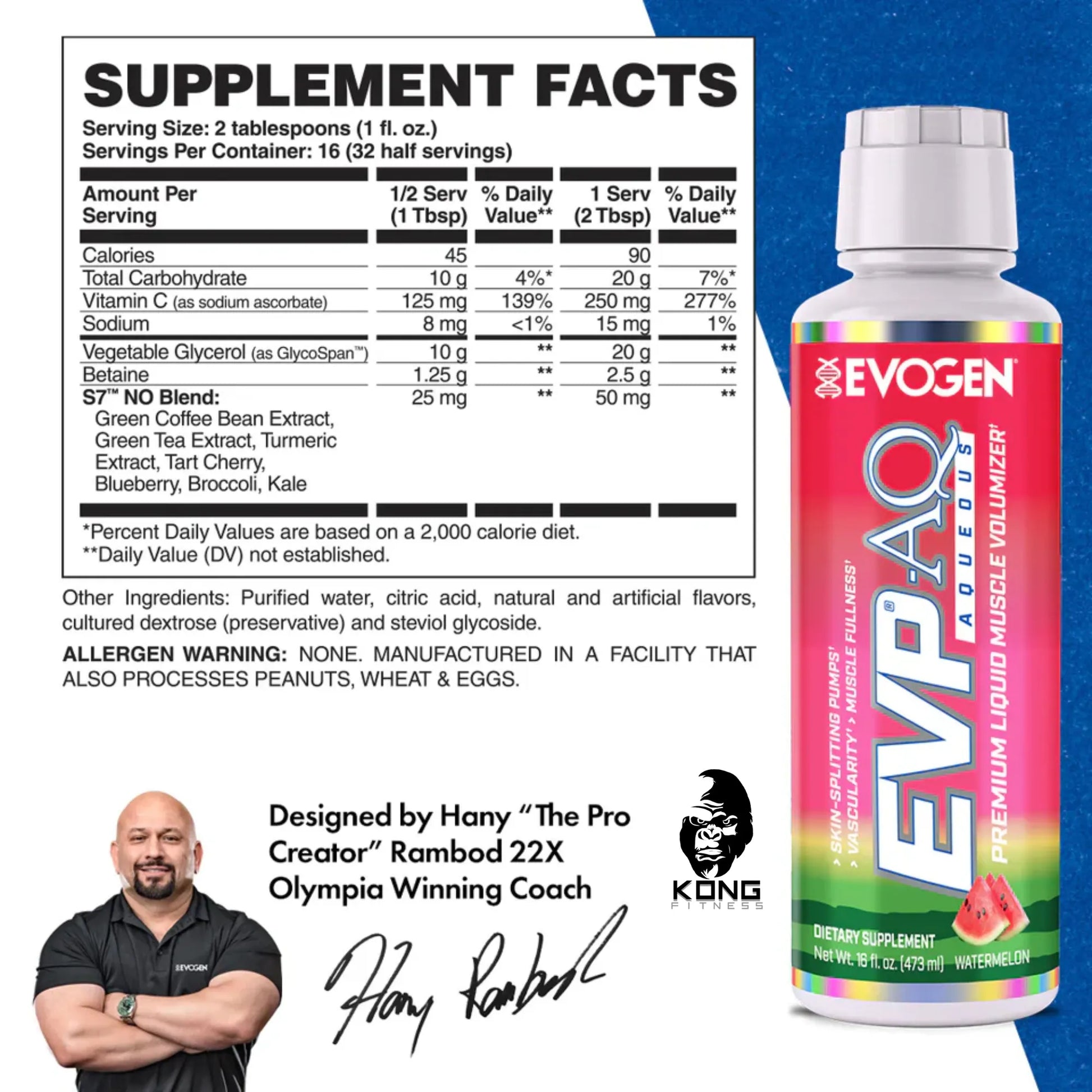 EVO EVP AQ LIQUID 16 OZ