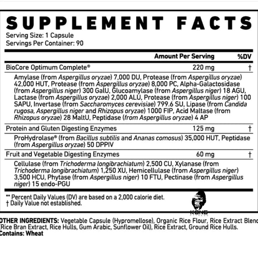 GHOST DIGESTIVE ENZYMES 90 CAPS