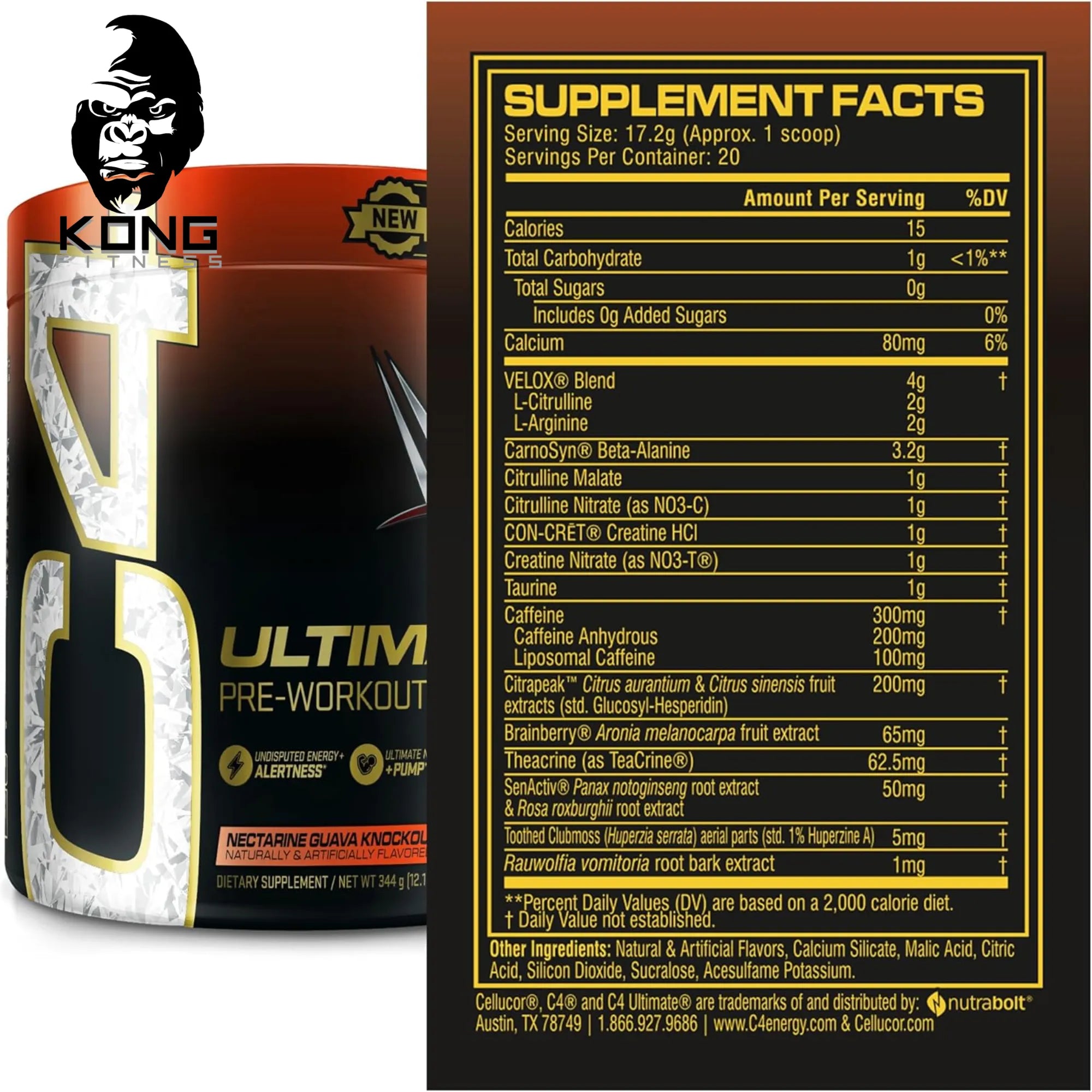 CEL C4 ULTIMATE X WWE 20 SERV