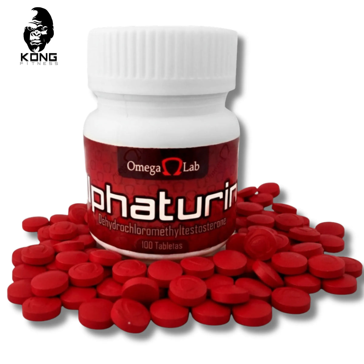ALPHATURIN (TURINABOL) 10MG (100 TABS) | GANANCIAS MAGRAS Y FUERZA | OMEGA LABS