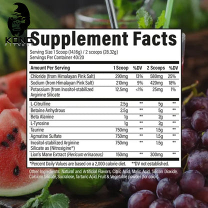 SCOOPS RAW PUMP NON-STIM