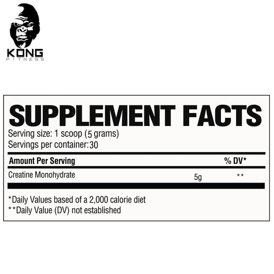 RAW CREATINE MONOHYDRATE 30 SERV