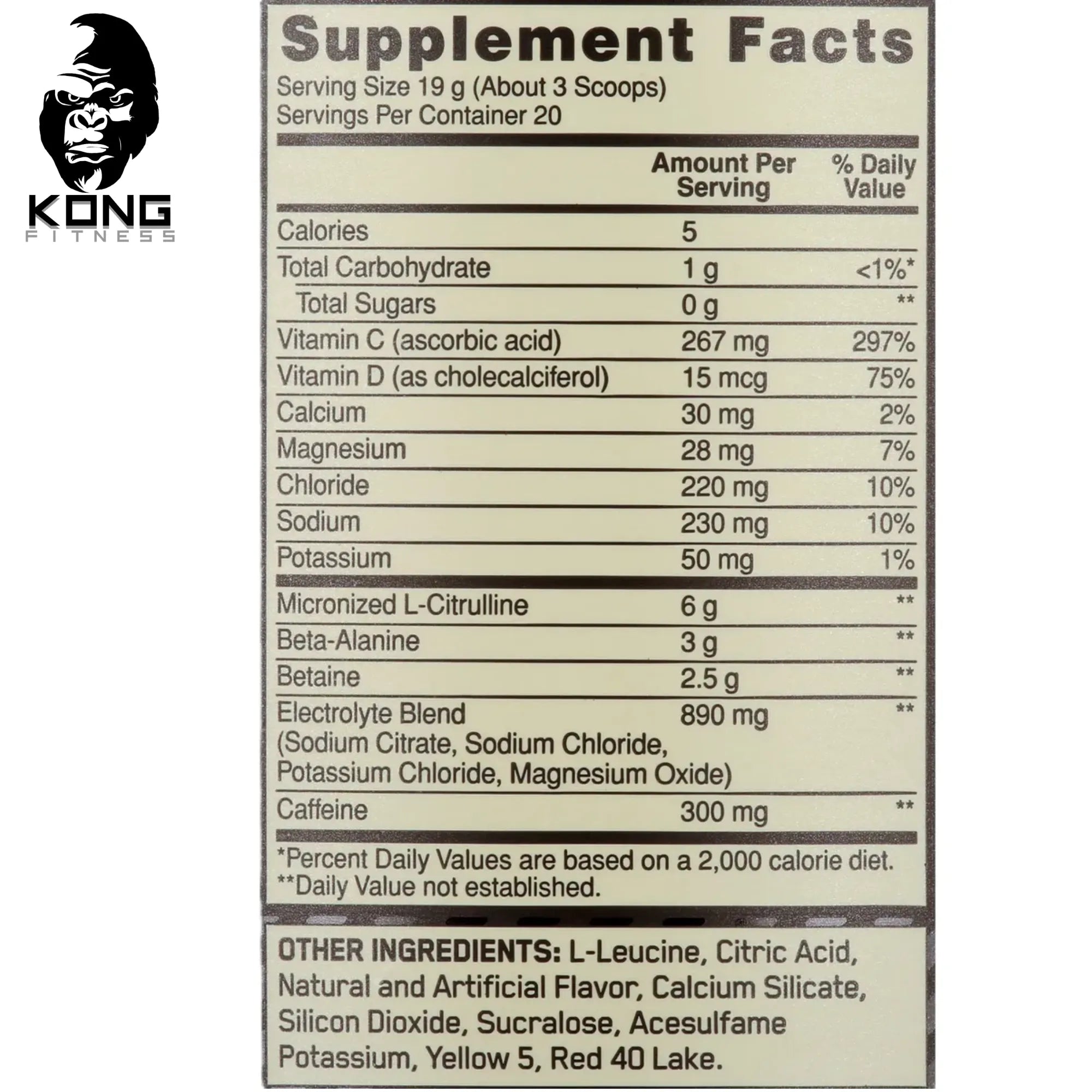 ON PRE-WORKOUT AMPLIFIER 20 SERV