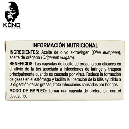 ACEITE DE ORÉGANO 60 CAPS DE 350MG C/U