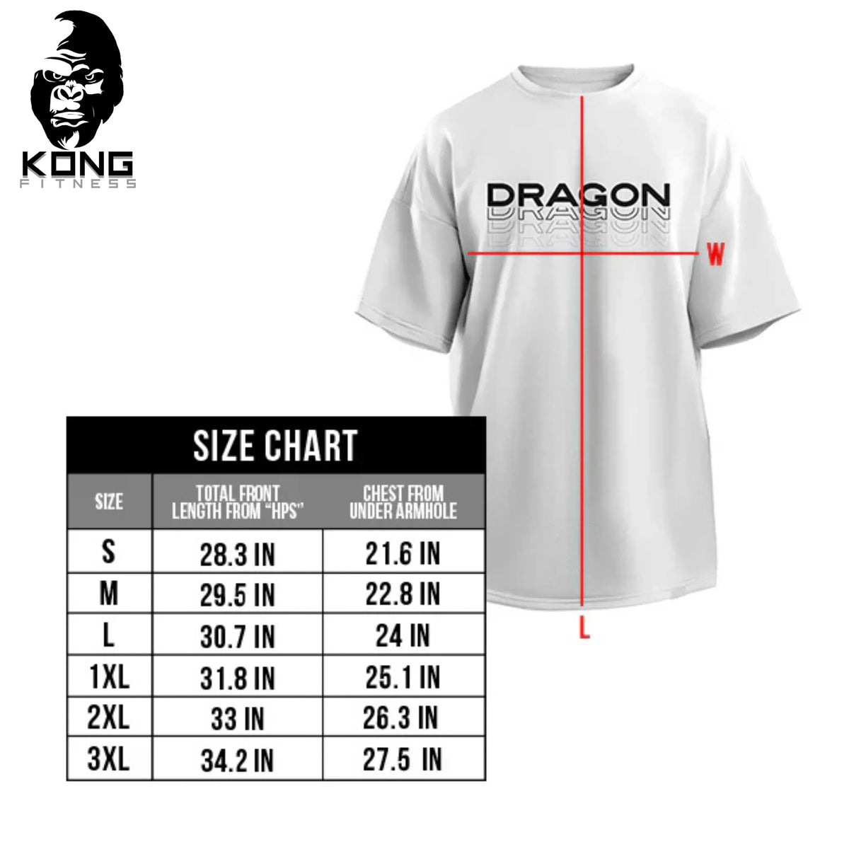 DRAGON ROPA FALLOUT OVERSIZED TEE SHIRT WHITE