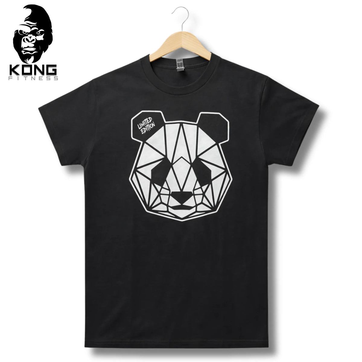 PANDA ROPA T-SHIRT PANDA HEAD BLACK