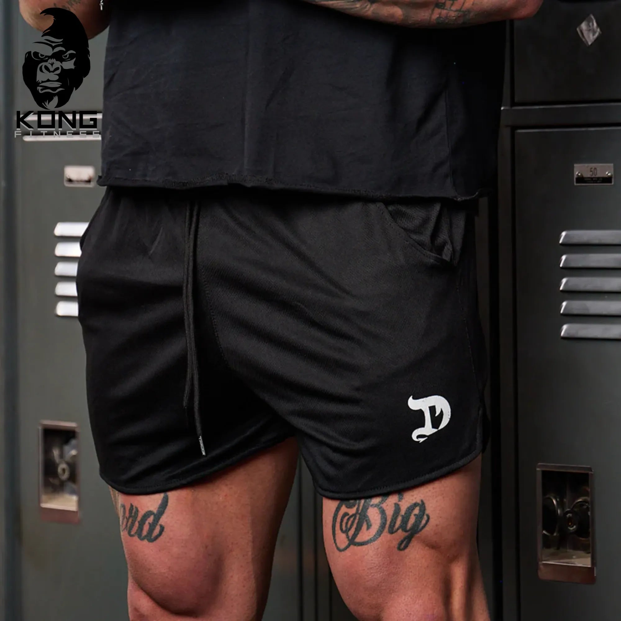 DRAGON ROPA AMERICAN MUSCLE SHORTS BLACK