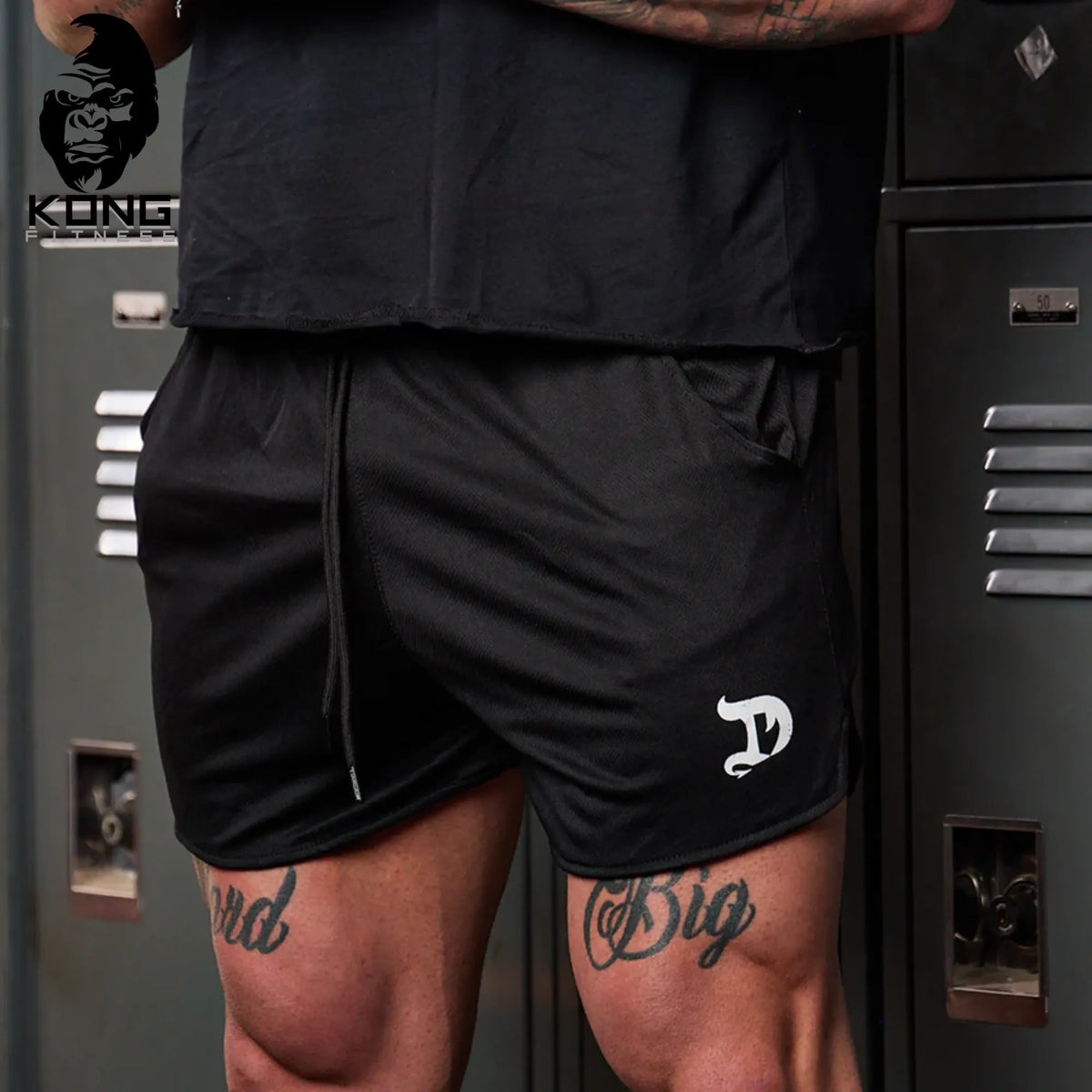 DRAGON ROPA AMERICAN MUSCLE SHORTS BLACK
