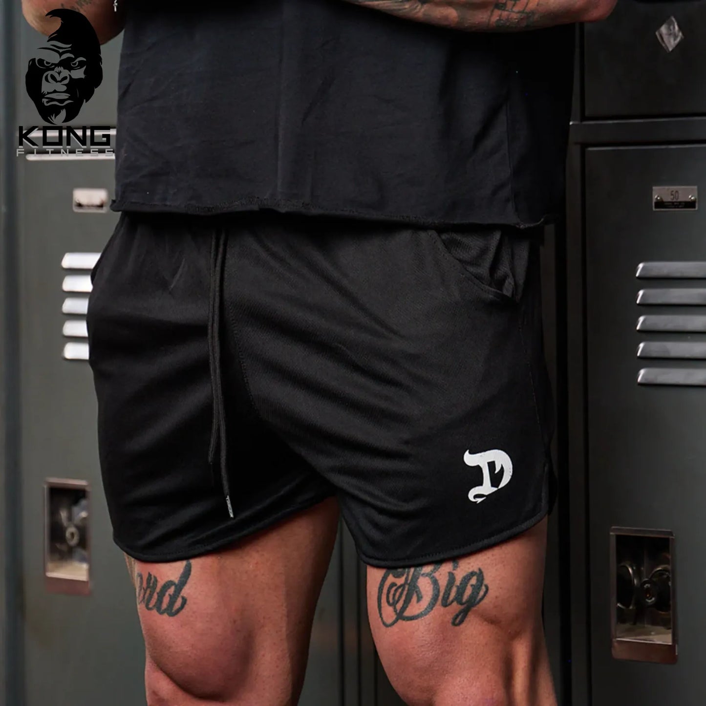 DRAGON ROPA AMERICAN MUSCLE SHORTS BLACK