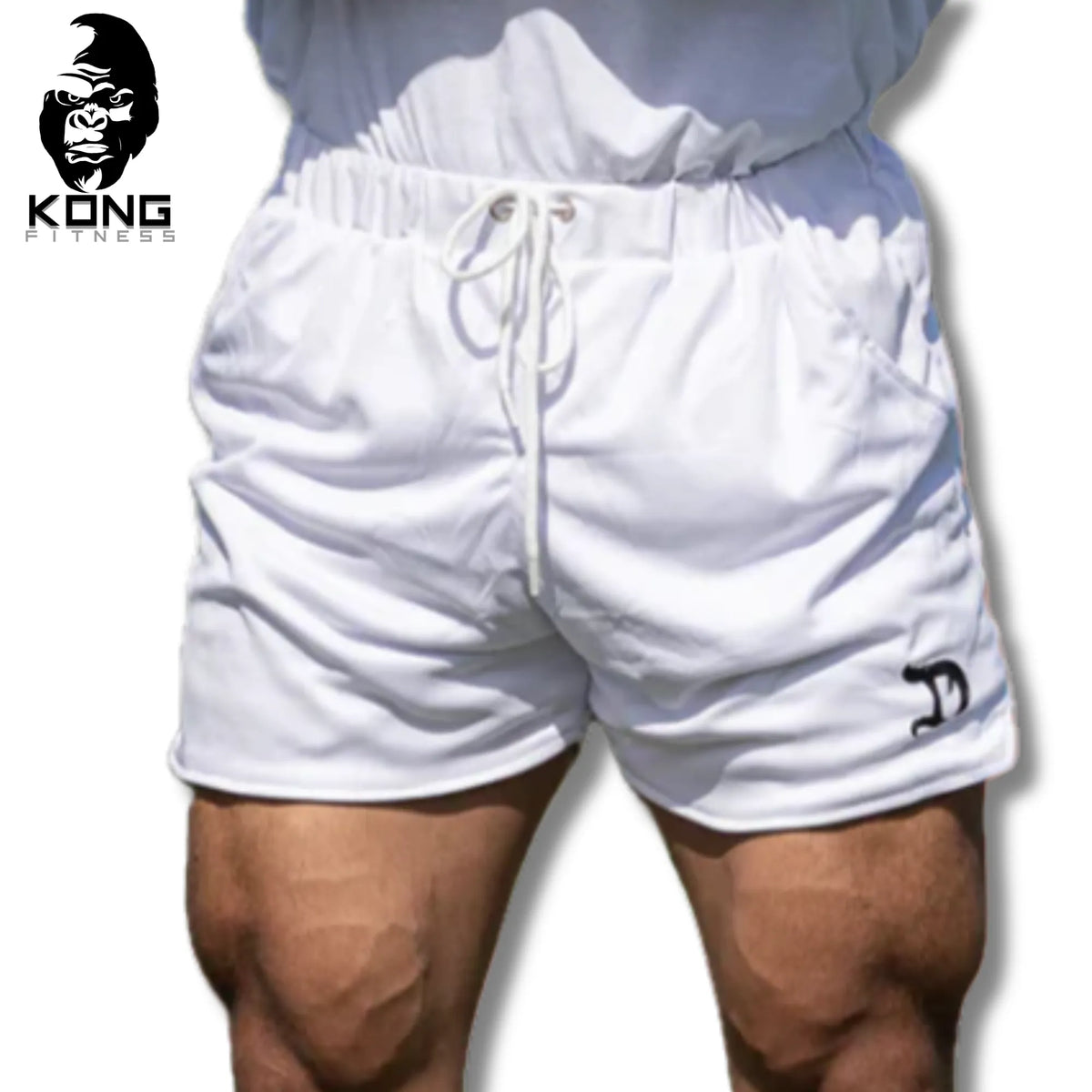 DRAGON ROPA AMERICAN MUSCLE SHORTS WHITE