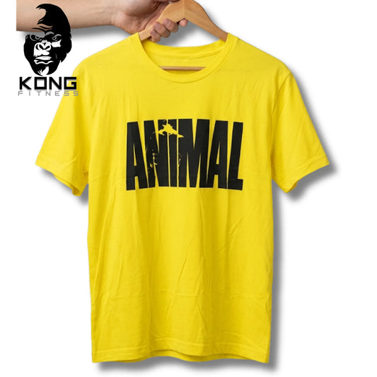 T-SHIRT UNI ANIMAL PROMOTIONAL YELLOW TEE