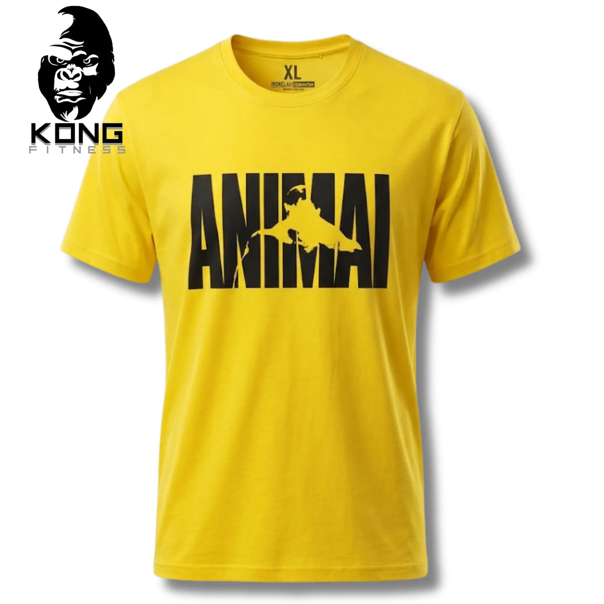T-SHIRT UNI ANIMAL YELLOW
